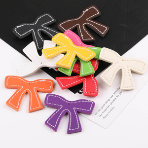 Lazos Decorativos de Cuero PU Coloridos para Accesorios de Bolsos DIY, Tamaño Mediano con Elementos Decorativos en 3D - Product Image 1