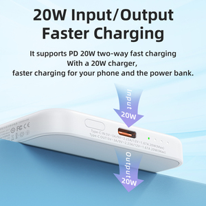 พาวเวอร์แบงค์15W แบบแม่เหล็กชาร์จไร้สาย10000mAh PD 20W ชาร์จเร็วและพกพาได้ธนาคาร RPP-65 RPP-65 - Product Image 4