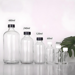 Saft Wellness Ingwer Shots Essentielle Boston Flaschen mit Deckel Klarglas Whisky Flüssigkeiten <span class=keywords><strong>Mini</strong></span> Travel Großhandel 2oz 60ml