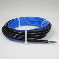 Cable de piso calentado para sistema de calefacción de piso, cable T 120V/240V, 12 W/m, CE EAC, 15 años de garantía, envío rápido