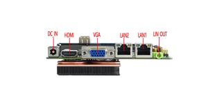 เมนบอร์ดอุตสาหกรรมสำหรับผู้ผลิต พร้อมโปรเซสเซอร์ I7 รุ่นที่ 7 ซีรีส์ NANO6F รองรับ 4K VGA LVDS - Product Image 4