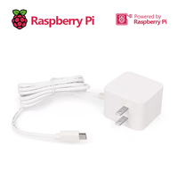 Adaptor Daya Resmi Raspberry Pi 5 27W USB-C 5.1V 5A dengan Dukungan Standar PD