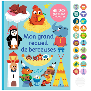 Livre audio interactif 20 boutons pour la petite enfance, en français, avec sons et <span class=keywords><strong>musique</strong></span>, apprentissage ludique, papier offset, marque HXS, modèle HXS-AB016 - Product Image 1