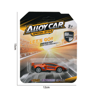 Coches de Juguete de Carreras de Aleación al por Mayor, Mini Vehículos de Metal Fundido a Presión de 7.2cm con Función de Retroceso, 6 Estilos para Niños