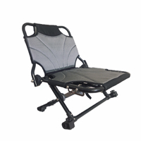 Chaise de kayak réglable avec hauteur et dossier à 5 niveaux Accessoires de bateau pour l'artisanat de l'eau pour les activités de plein air à la dérive