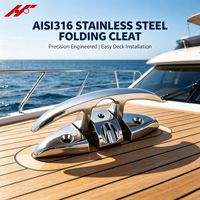 Hydro New 316 Étrier de pont pliant en acier inoxydable de qualité marine pour yacht