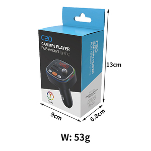 Transmisor FM, Reproductor <span class=keywords><strong>de</strong></span> <span class=keywords><strong>Audio</strong></span> <span class=keywords><strong>MP3</strong></span>, Cargador <span class=keywords><strong>de</strong></span> Coche USB Dual <span class=keywords><strong>de</strong></span> Carga Rápida, Kit BT, Banco <span class=keywords><strong>de</strong></span> Energía para Coche/Banco <span class=keywords><strong>de</strong></span> Energía Móvil - Product Image 2