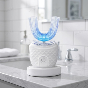 Nuovo Spazzolino Elettrico <span class=keywords><strong>Oral</strong></span> <span class=keywords><strong>B</strong></span> Sbiancante a Luce Blu, <span class=keywords><strong>Ricaricabile</strong></span>, a Forma di U, Ultrasonico, Pulizia a 360° per Casa e Viaggio - Product Image 1