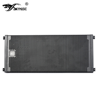 Système audio professionnel : Enceinte Line Array auto-alimentée active double 10 pouces avec haut-parleur médium-grave en néodyme et tweeter néodyme 3 pouces
