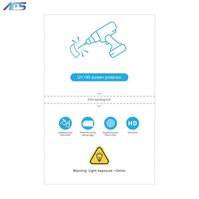 AFS 180*120mm Ultra-Thin HD Hybrid Soft Plastic Screen Protector Easy Install UV Full Glue Foil Film for Mobile Watch Cutting