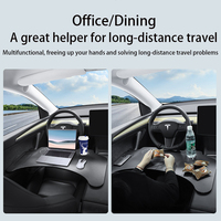 Table pliante pour voiture Tesla Model 3 Y YL, bureau portable pour ordinateur portable, plateau de repas, plateau de bureau pour siège arrière, accessoire intérieur