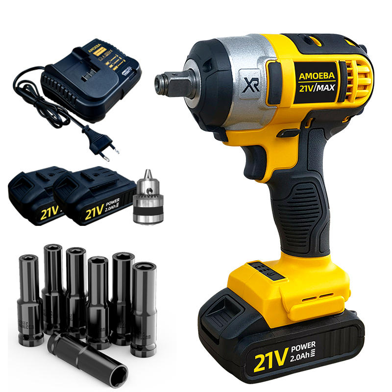 Аккумуляторный Электрический ударный гайковерт 20 в промышленный беспроводной бесщеточный высокий крутящий момент 1000 нм макс