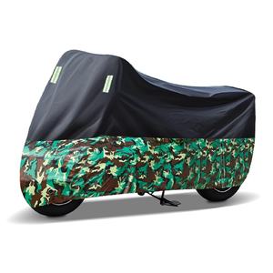 Cubierta de ciclomotor de poliéster impermeable resistente a los rayos UV Camuflaje negro Diseño de dos tonos Protección de cuatro estaciones 90% Protección UV - Product Image 5