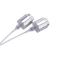 Fine brume aluminium plastique pulvérisateur or argent noir Crimpless15mm parfum pompe pulvérisateur atomiseur pour bouteille de parfum
