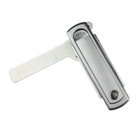 Serrure de tiroir à poignée rotative Pearl Chrome 90, ouverture gauche/droite, ANSI Grade 1, entraxe 34 mm pour automatisation de contrôle d'accès