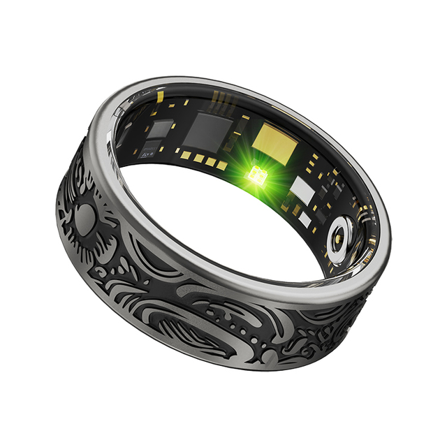 Size 8-13# Smart Health App Tracker Fitness Rings 2025 New IP68 Waterproof Sleep Monitoring Men Women Finger Smart Ring W9