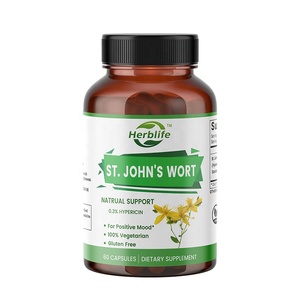 Cápsulas de Extracto de Hierba de San Juan de Marca Privada OEM, 0.3% de Hipericina, Suplemento para el Apoyo del Estado de Ánimo, Suplementos Calmantes - Product Image 1