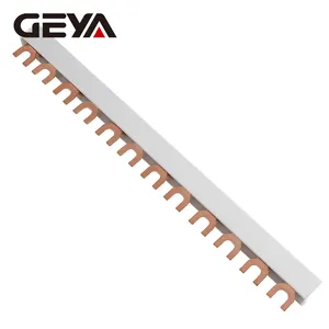 GEYA 2 P 63A 230V 415V listrik 12 Pin tipe tembaga Busbar MCB untuk Panel listrik surya PV sistem digunakan untuk kotak distribusi