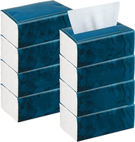 Mouchoirs en papier 3 plis de qualité supérieure en pâte de bois vierge, doux, pour usage domestique, emballage personnalisé, vente directe usine Chine