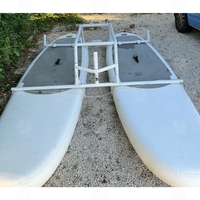 Prix usine populaire catamaran croisière ponton Portable bateau pliable gonflable électrique maison bateau pour les jeux d'eau