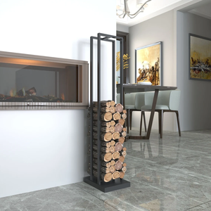 Venta directa de fábrica, fácil de montar, Patio trasero, jardín, Picnic, estante de almacenamiento de leña casero, Kit de herramientas de barbacoa de Metal - Product Image 4