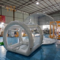 Tente à bulles gonflable transparente, dôme igloo, tente en PVC transparente, maison à bulles gonflable à louer
