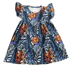 New Arrival of Cartoon patterns of tree branch details dress cute girls dresses girls clothes