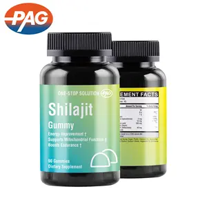 Custom Herbal Supplement Relaxing Energy Boost And Mitochondrial Support Vb6 Per Gummy Ashwagandha Shilajit Extract Gummies