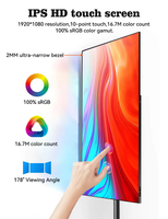Pantalla Inteligente Escalable de 32 Pulgadas con Pantalla Táctil LCD, 4+64GB/8+128GB, Monitor Inteligente Portátil con Base Móvil