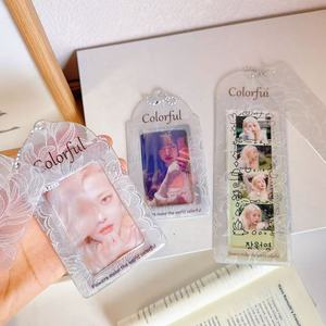Original Lace Lily Kleiner Visitenkartenhalter Anhänger Niedlicher Mädchenhafter Stil Foto-Sofortdruck Vierfach-Fotorahmen Kartenclip - Product Image 2