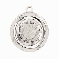 Médaille rotative personnalisée en alliage de zinc avec design mascotte en émail 3D, plaque de récompense ronde en relief pour les prix sportifs et souvenirs