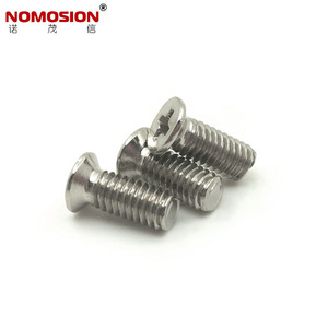 NOMOSION 304 Stainless Steel <b>Flat</b> Head <b>Screws</b> KM4x10 Metric Class 8.8 Standard Thread Plain Finish - Product Image 2