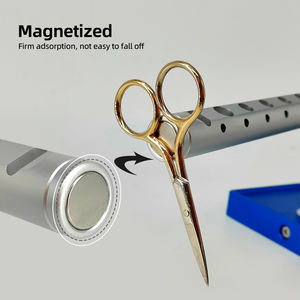 แถบเครื่องมือแม่เหล็กสำหรับการบินที่มีผลผูกพันเครื่องมือการบินชั้นเก็บเครื่องมืออะลูมิเนียมอัลลอยด์ที่วางคันเบ็ดโลหะสำหรับเก็บและจัดเรียง - Product Image 4