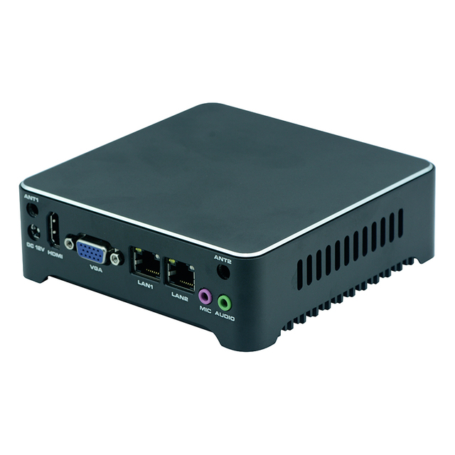 High Performance N3925BZ I3 I5 2 LAN Port Fanless Nano Computer Desktop Mini PC 12V