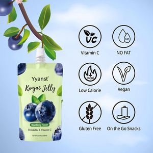 Extractos orgánicos naturales con sabor a arándano de marca privada para el control del peso corporal, gelatina de konjac baja en calorías para adelgazar y quemar grasa. - Product Image 5