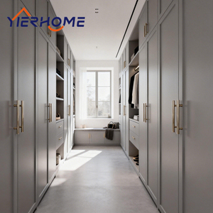 Armarios Empotrados Modernos de Madera Gris, Ajustables y Extensibles, para Dormitorio de Villa - Product Image 2