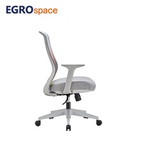 Solution de mobilier de bureau EGROspace, chaise de bureau ergonomique pivotante en maille pour réunions et conférences