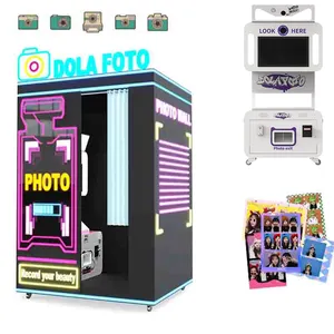 Photo Booth Shell Dslr Cheap Supplier Photo Booth Props Smart Vending Machines Software and Custom Logo APP for Parties