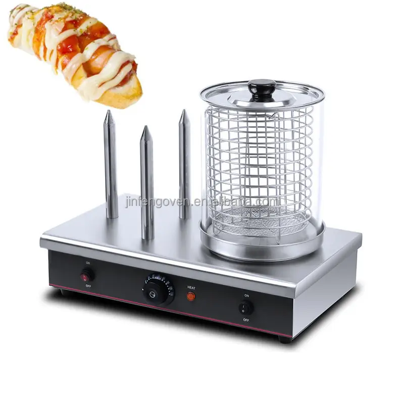 Nouveau produit 2023 Machine à hot-dogs commerciale chauffe-vapeur rouleau cuiseur chignon avec petite cabine pour hôtels