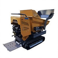 Mini-Raupendumper YH-500 mit Einzylinder-Luftgekühltem 4-Takt-Motor, 414 KG Leichtgewichtiger Kleiner Baustellentransporter
