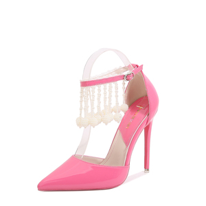 <span class=keywords><strong>Scarpe</strong></span> e Sandali da Donna all'Ingrosso, <span class=keywords><strong>Scarpe</strong></span> con <span class=keywords><strong>Tacco</strong></span> e Cinturino alla Caviglia per Ragazze, Décolleté da Donna, Tacchi Alti a Punta Rosa, Tacchi Alti da Spogliarellista - Product Image 1