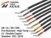 Câble d'alimentation de construction en cuivre nu massif de haute qualité, isolé PVC IP54, 2-10 conducteurs, basse tension