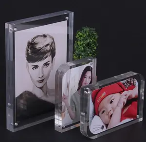 Moldura de imagem perspex de alta qualidade personalizada conectada por tamanho a5