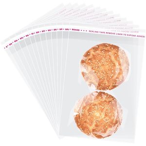 Clear Cellophane Bags 5x7 Inches Self Sealing Resealable For Bakery <b>Candy</b> Gifts Favors - Product Image 1