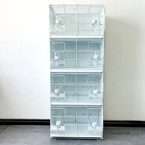 Groothandel Professionele Hete Verkoop Hoge Kwaliteit Stapelbare Broedvogelkooien Luxe Liefde Vogelkooi Kopen Metalen Kanarie Papegaaienkooi - Product Image 1