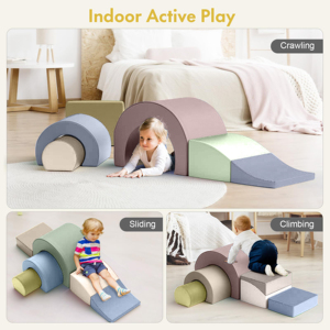 Jouets éducatifs pour enfants, blocs d'<span class=keywords><strong>escalade</strong></span> en mousse, 5 pièces, ensemble de jeu pour ramper et grimper, jeu doux pour enfants d'âge préscolaire, nouveauté - Product Image 2
