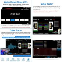 Rsrteng IPC-7600COVTADHS Plus, Monitor Probador de Cámaras CCTV, Cámara IP 8K, TVI 4K, CVI, AHD, SDI, OPM, TDR, Herramientas de Red WiFi, 7 Pulgadas