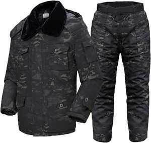 厚手のタクティカルユニフォームメンズウィンタージャケットパンツカモフラージュジャケットパンツタクティカルハンティングスーツ - Product Image 3