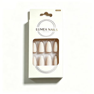 Boîte de présentation de luxe vide pour faux ongles à presser, avec fenêtre, vente en gros directe usine - Product Image 3