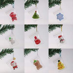 CHENXI Christmas Series Taba Mochi Pendentif Fidget Toys Xmas Mochi Snowman Elk Squeeze Toys for Kids - Product Image 3